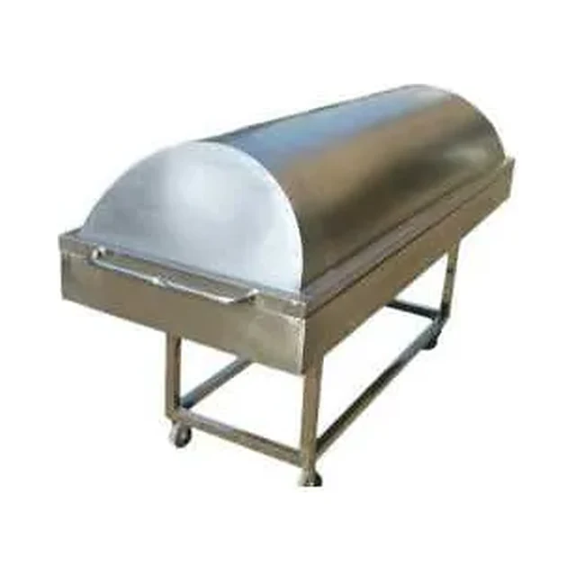 Stainless Steel Mortuary Transport Trolley with Cover